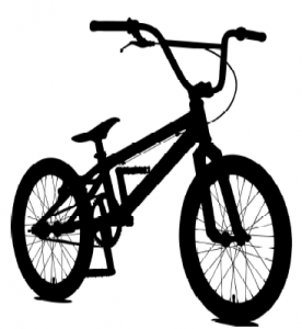 BMX bike silhouette